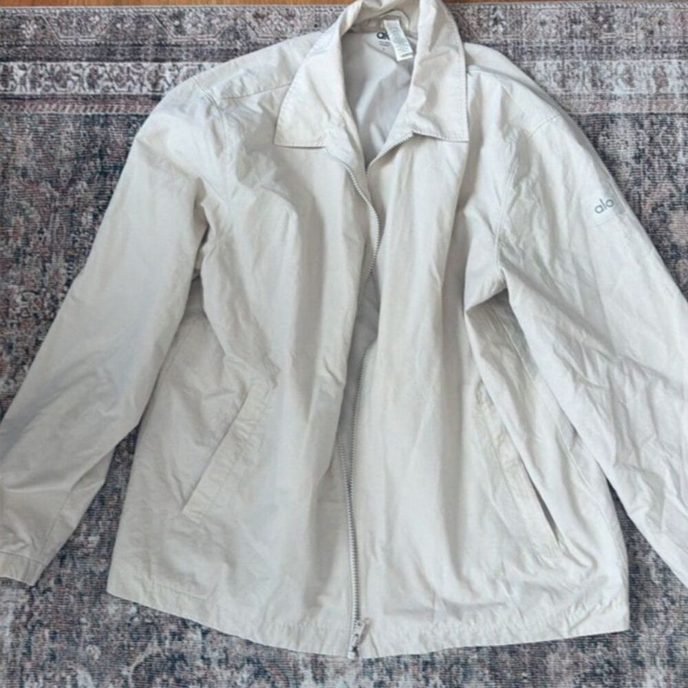 ALO Men's Utility Shacket / Button-Down Shirt – Cream (Size Large)